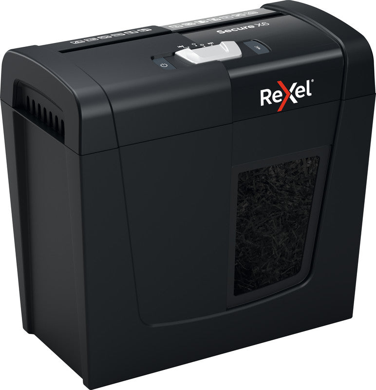 Rexel Secure X6 – Aktenvernichter, DIN P-4, Partikelschnitt 4 × 40 mm, 6 Blatt, 10 l, A4