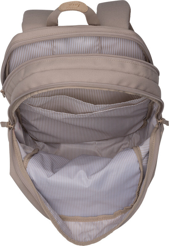 Beckmann Urban Rucksack – Beige – 30,0×48,0×22,0 cm – Recycelte Materialien