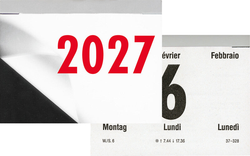 Biella Kalender-Einlage – 1 Tag/Seite, 10,8 × 8 cm, 2027