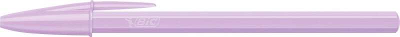 BIC Cristal Pastel Kugelschreiber – Blau, Spitze 0,32 mm, Deckel, Kunststoff, Mehrfarbig