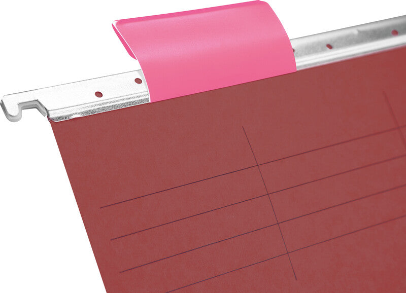 Biella Hängeordner für A4 – Karton, Rot, 320 × 250 mm, mit Vordruck