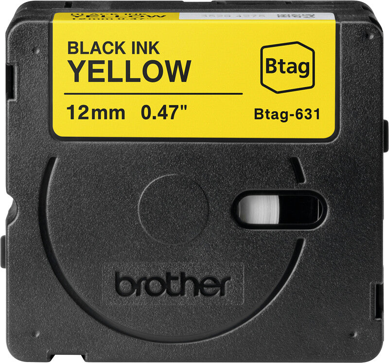 Brother Schriftband – 12 mm × 4 m, gelb, schwarz