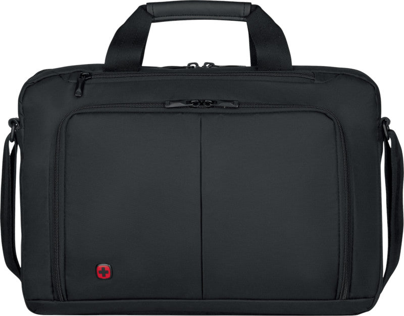 Wenger/SwissGear Wenger Source Notebook-Tasche – für Notebooks bis 16", 8 l, wasserabweisend, Aufsteckfunktion, Nylon, schwarz