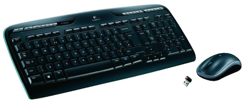Logitech MK330 – Tastatur, kabellos (2,4 GHz), CH-Layout (DE-CH), Fullsize (mit Ziffernblock) – für Windows