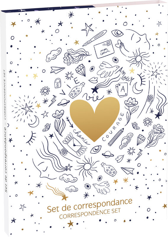 Clairefontaine Grusskarte Adolie Day (Weiblichkeit und Freiheit) – 110 × 155 mm – mit Umschlägen, 8er Pack