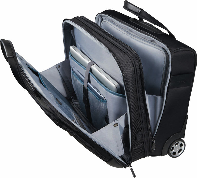 Samsonite Spectrolite 3.0 Notebook-Trolley – für Notebooks bis 17,3", 37,5/42,5 l, USB-Anschluss, Aufsteckfunktion