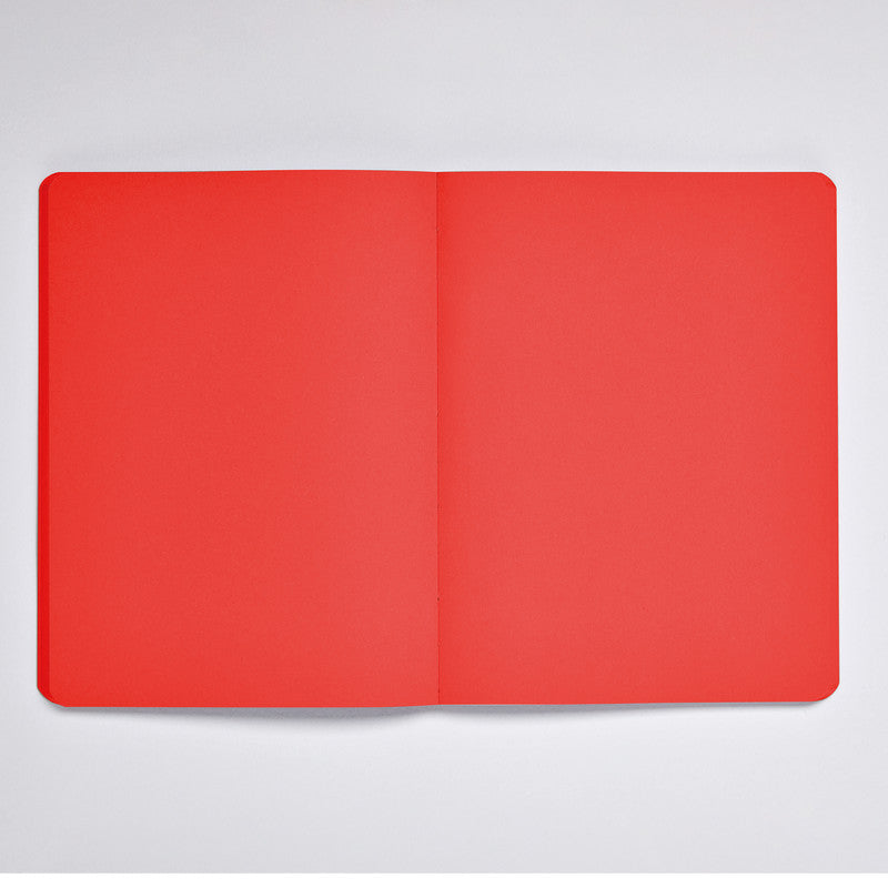 nuuna Notizbuch Not White L Light, A5, 176 Seiten – Rot