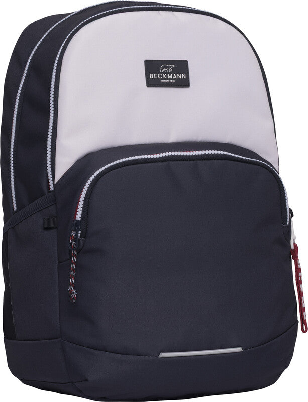 Beckmann Junior Sport Rucksack – Navy White – 31.0×45.0×22.0 cm – 30 l – recycelte Materialien