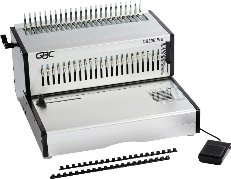 GBC CB30EPro Stanz- und Bindemaschine – Plastik- und Drahtbindung, für 21-Loch, A4, bis 30 Blatt