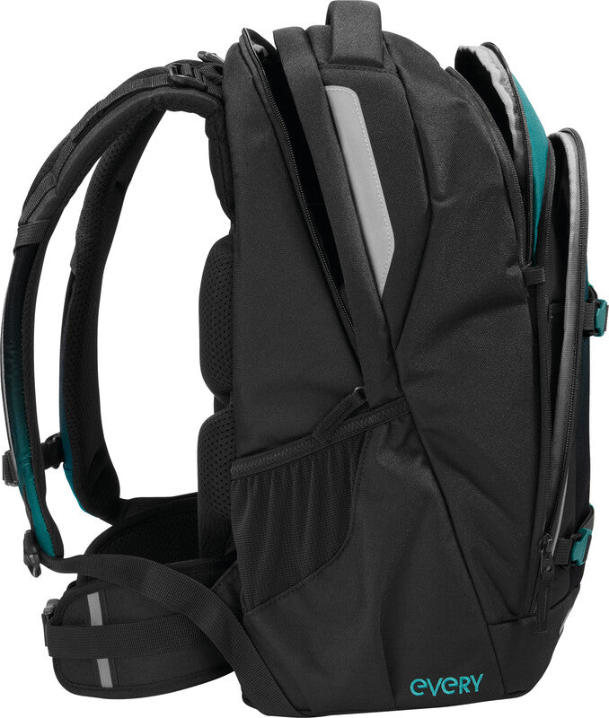 Coocazoo Rucksack Every – Teal Shadows – aus 100% recycelten PET-Flaschen