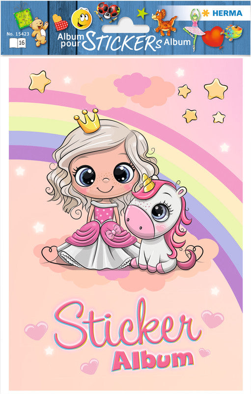 HERMA Stickeralbum Prinzessin Sweetie – A5, 16 Seiten