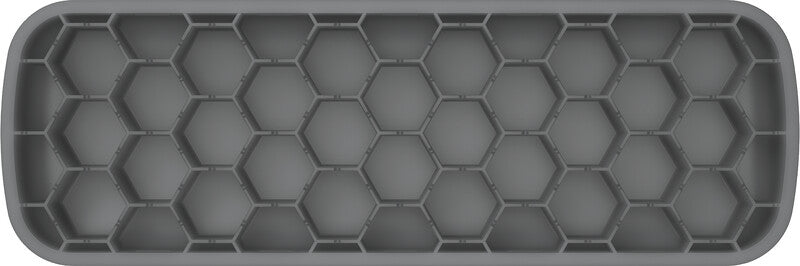 Fellowes Maus-Handgelenkauflage – Breyta – für Maus – HEX-Cushion, antimikrobiell – 180×60×17,5 mm – Grau