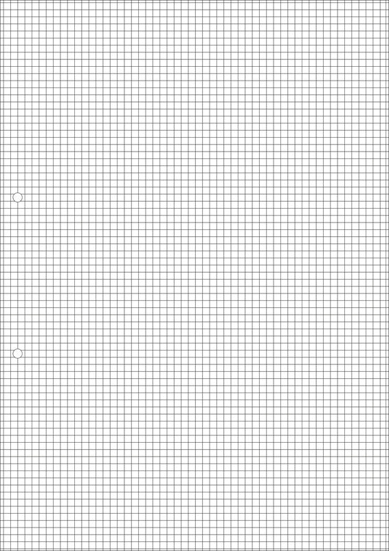 Natura line Notizbuch-Einlagen A4, kariert 4 mm, 2-fach gelocht, 90 g/m² – 500 Blatt