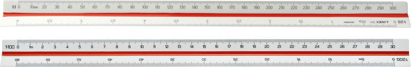 Linex Wandtafel-Lineal 30 cm – Kunststoff, weiss