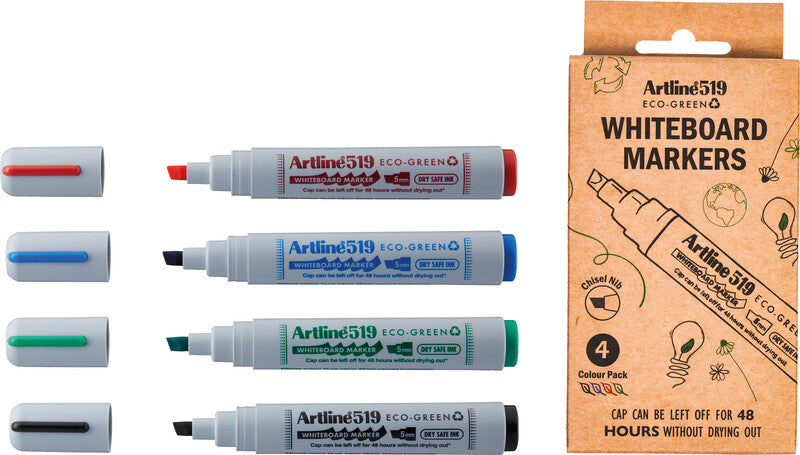 Artline Whiteboard-Marker Eco-Green EK519 – Rundspitze 2-5 mm – Grün – Trocken abwischbar