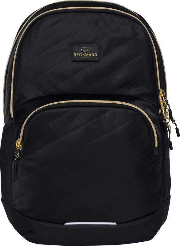 Beckmann Junior Sport Rucksack – Schwarz Gold – aus recycelten PET-Flaschen (rPET)