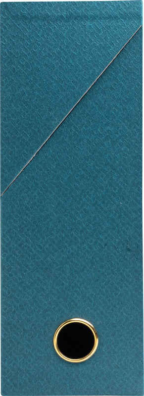 Exacompta Archivschachtel A4+ – mit Griffloch, verstärktem Klappdeckel, 255 × 340 × 90 mm, blaugrün, Karton