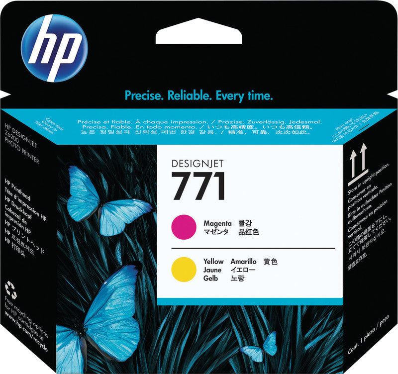 HP Value Pack Druckkopf + Tinte Nr. 771 – Magenta/Gelb, 775 ml – 2er-Set
