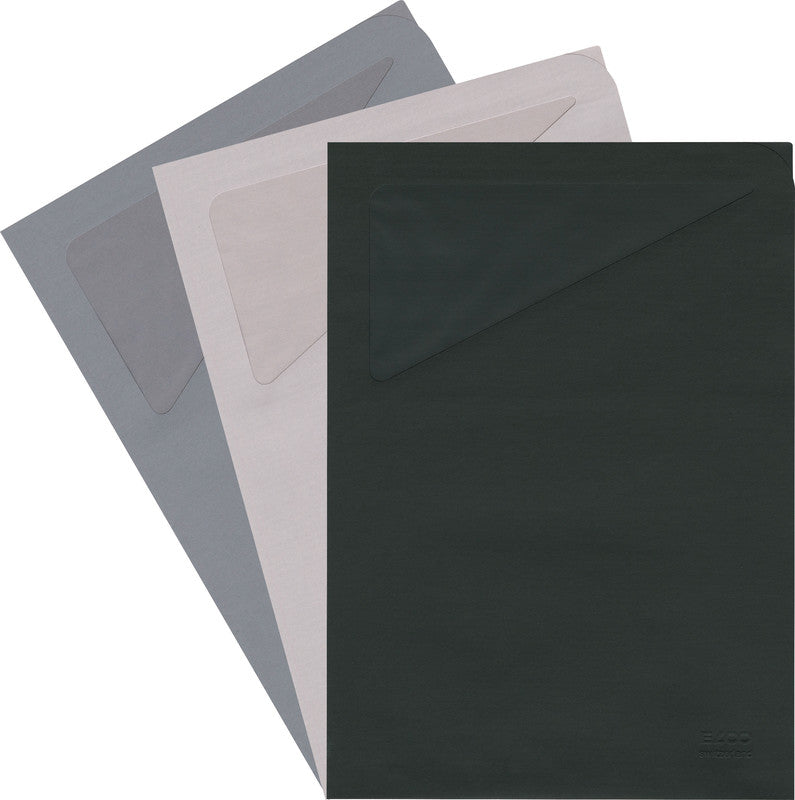 Elco Ordo Prestige Sichtmappe A4 – 20er-Pack, Steingrau, Papier