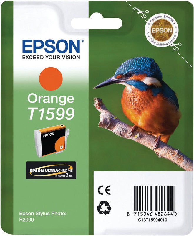 Epson Tintenpatrone T1599, Orange, 17 ml