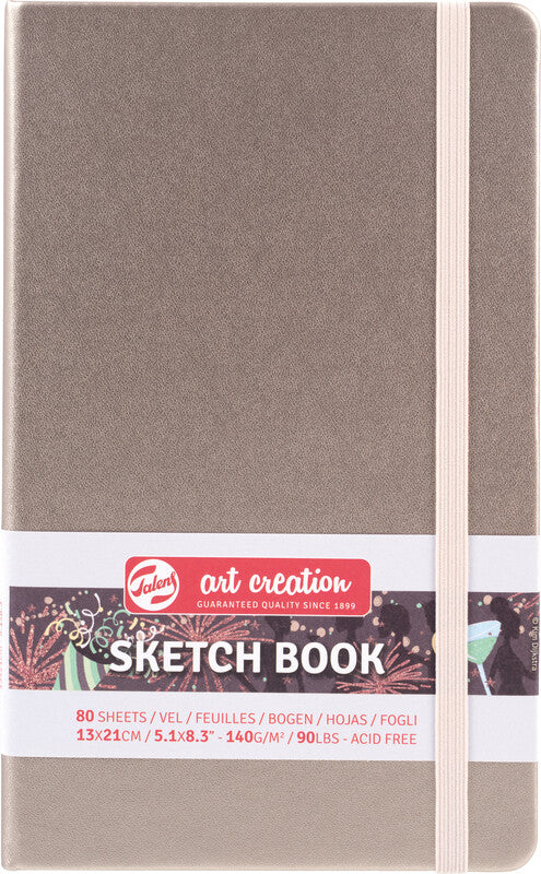 Talens art creation Skizzenbuch – 13 × 21 cm – 140 g/m² – Buchbindung – 80 Blatt, weiss, satiniert