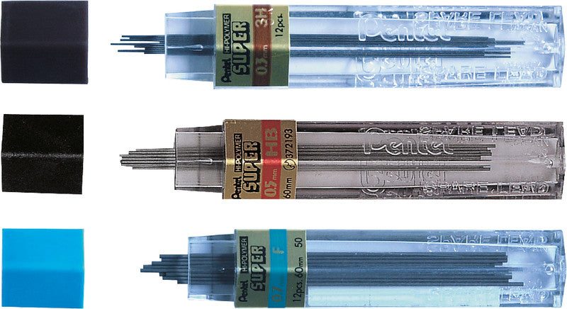 Pentel Bleistiftminen – Graphit, 0,5 mm, 12 Stk.