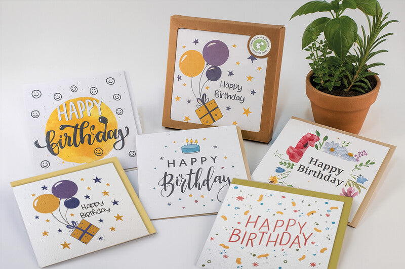 Hervorragend Geburtstagsgrusskarte – 130 × 130 mm – mit Umschlägen, englischer Text, Papier, 5er Pack