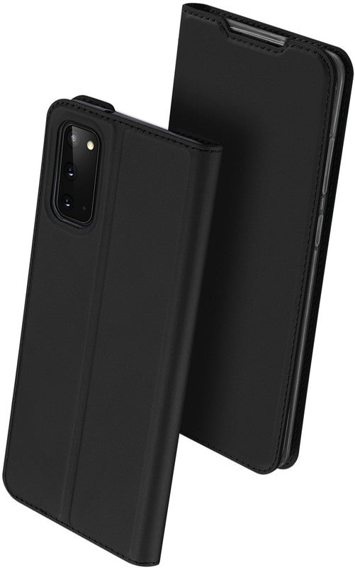 Dux Ducis Booklet-Hülle – für Samsung Galaxy S20 – schwarz – Kunstleder – mit Kartenfach, Magnetverschluss
