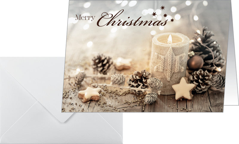 Sigel Weihnachtsgrusskarte – A6 (105 × 148 mm) – mit Umschlägen, für Inkjet/Laser/Kopierer
