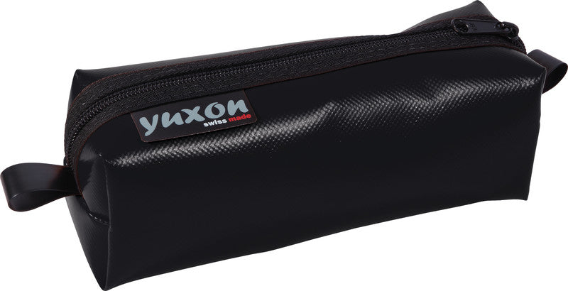 Yuxon Maxi Schlamperetui, leer – schwarz – Lastwagenblache – 20 × 7,5 × 6,5 cm