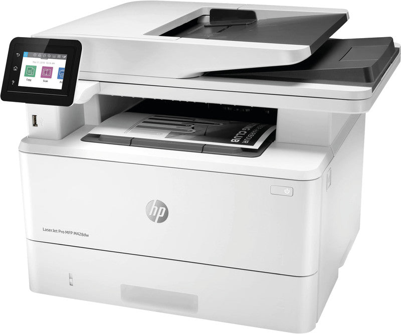HP Laserjet Pro M428dw – S/W Laser-MFP A4, 3-in-1 – USB/LAN/WLAN – Duplex, ADF, 50-Blatt ADF – 38 Seiten/Min. S/W