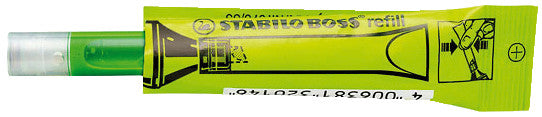 STABILO Textmarker-Nachfüllung BOSS – grün, 2-5 mm, 1 Stk.