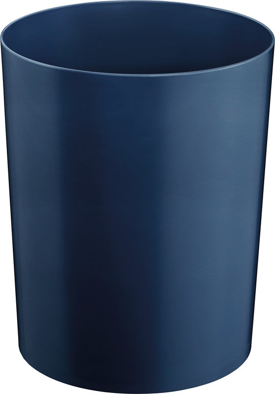 Zwingo Sicherheitspapierkorb – 13 l – Kunststoff, Blau – TÜV – Ø 245 × H 300 mm