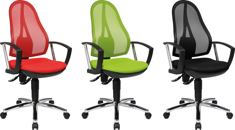Topstar Bürostuhl Open Point P Plus – Sitzhöhe 43–51 cm, 110 kg, Schwarz