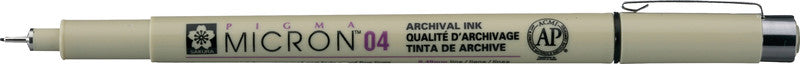 Sakura Pigma Micron Fineliner 0,4 mm – schwarz – wasserfest
