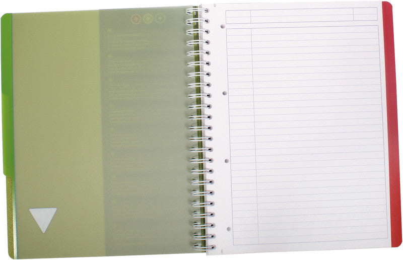 Clairefontaine Spiralblock, Softcover, 120 Blatt, 4-fach gelocht, perforiert, 90 g/m² – sortiert