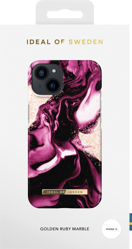 Ideal of Sweden – Backcover – für Apple iPhone 13 – Golden Ruby Marble – PC