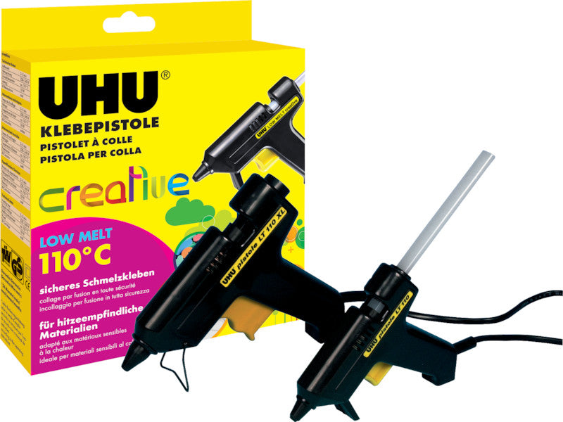 UHU Creative Heissklebepistole – 10 W – 110 °C – inkl. 4 Klebepatronen