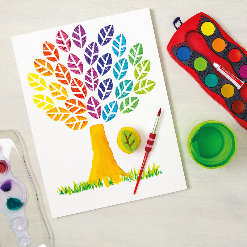 Faber-Castell Deckfarbkasten – 24 Farben, inkl. Deckweiss