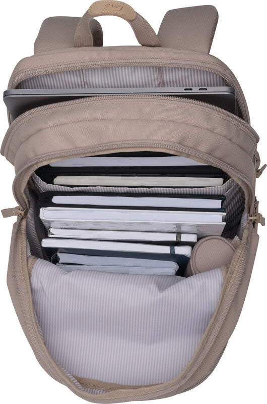 Beckmann Urban Rucksack – Beige – 30,0×48,0×22,0 cm – Recycelte Materialien