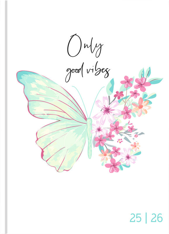 Biella mydiary Schüleragenda – 1 Tag/Seite, gebunden, 12 × 16,5 cm, Aug–Jul, Style, FSC