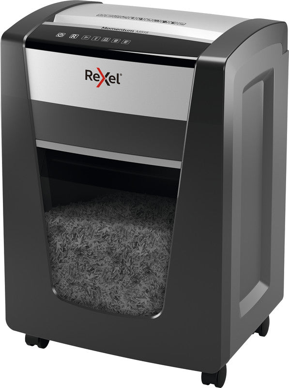 Rexel Momentum M515 – Aktenvernichter, DIN P-5, Mikroschnitt 2 × 15 mm, 15 Blatt, 30 l, A4