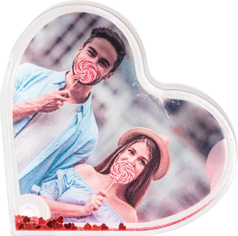 Hama Fotokugel Herz, Acryl, transparent, 9,4 × 7,6 cm