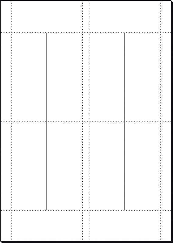 Sigel Tischkarten 95 × 85 mm, 185 g/m², weiss, Papier, vorgefalzt – für Inkjet, Laser, Kopierer – 80 Karten