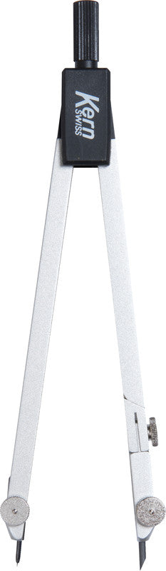 KERN Zirkel – Schenkellänge 15 cm, Radius 20 cm, Messing, Silber