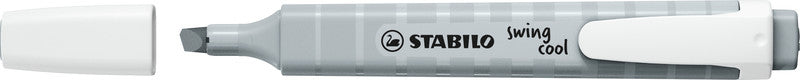 STABILO swing cool Pastel Edition Textmarker seidengrau – Keilspitze, 1–4 mm