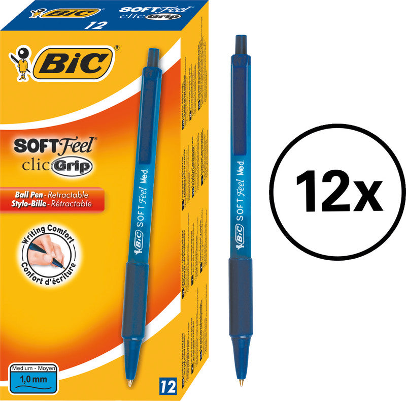BIC Kugelschreiber – Blau, Kunststoff – 12 Stk.