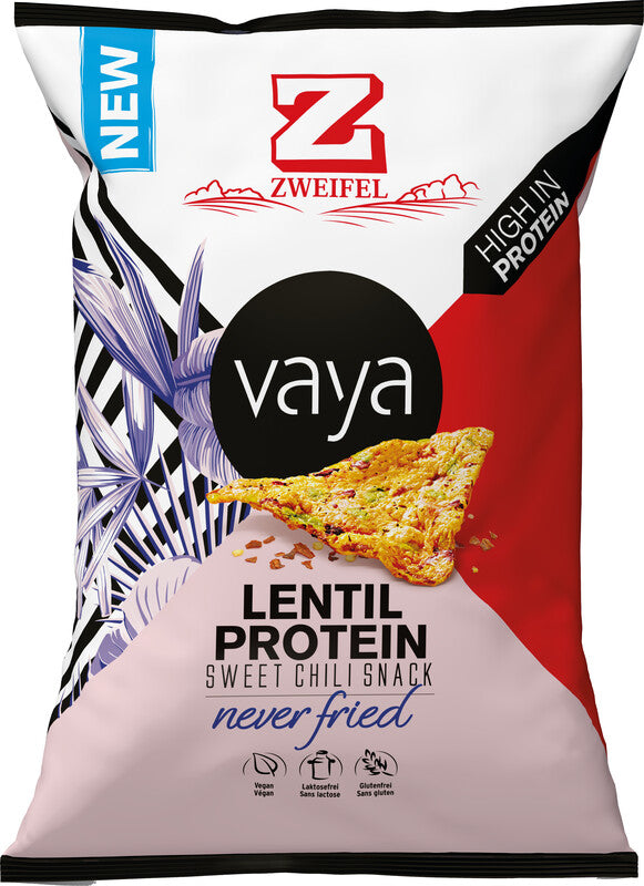 Zweifel Vaya Linsen Chips – Sweet Chili, vegan, glutenfrei – 80 g