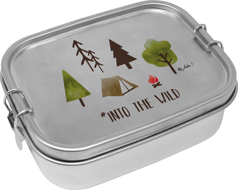 PPD Lunchbox Steel – 0,9 l – auslaufsicher, Bügelverschluss – Edelstahl – mehrfarbig – 17 × 6,2 × 13 cm
