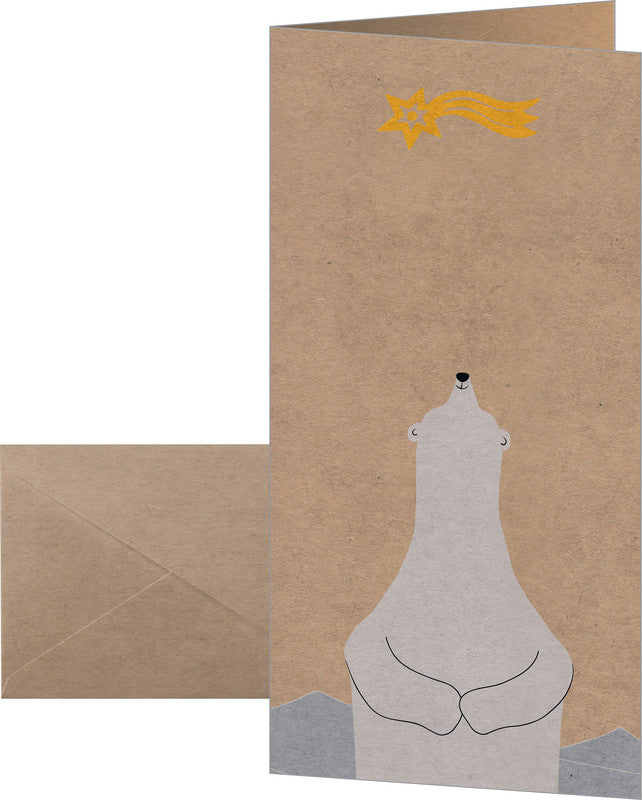 Sigel Weihnachtsgrusskarte – 220 × 110 mm – mit Umschlägen, für Inkjet/Laser/Kopierer, 10er Pack